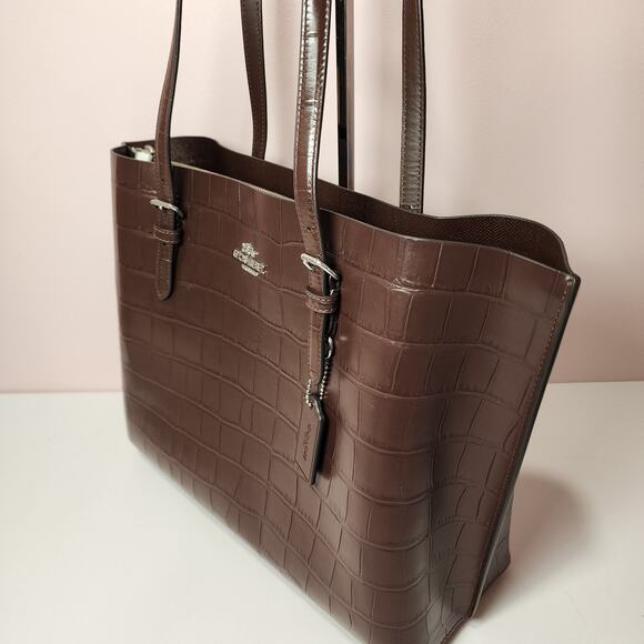 NWT Coach Large Mollie Tote Bag CW018 Color in Maple - Picture 2 of 11